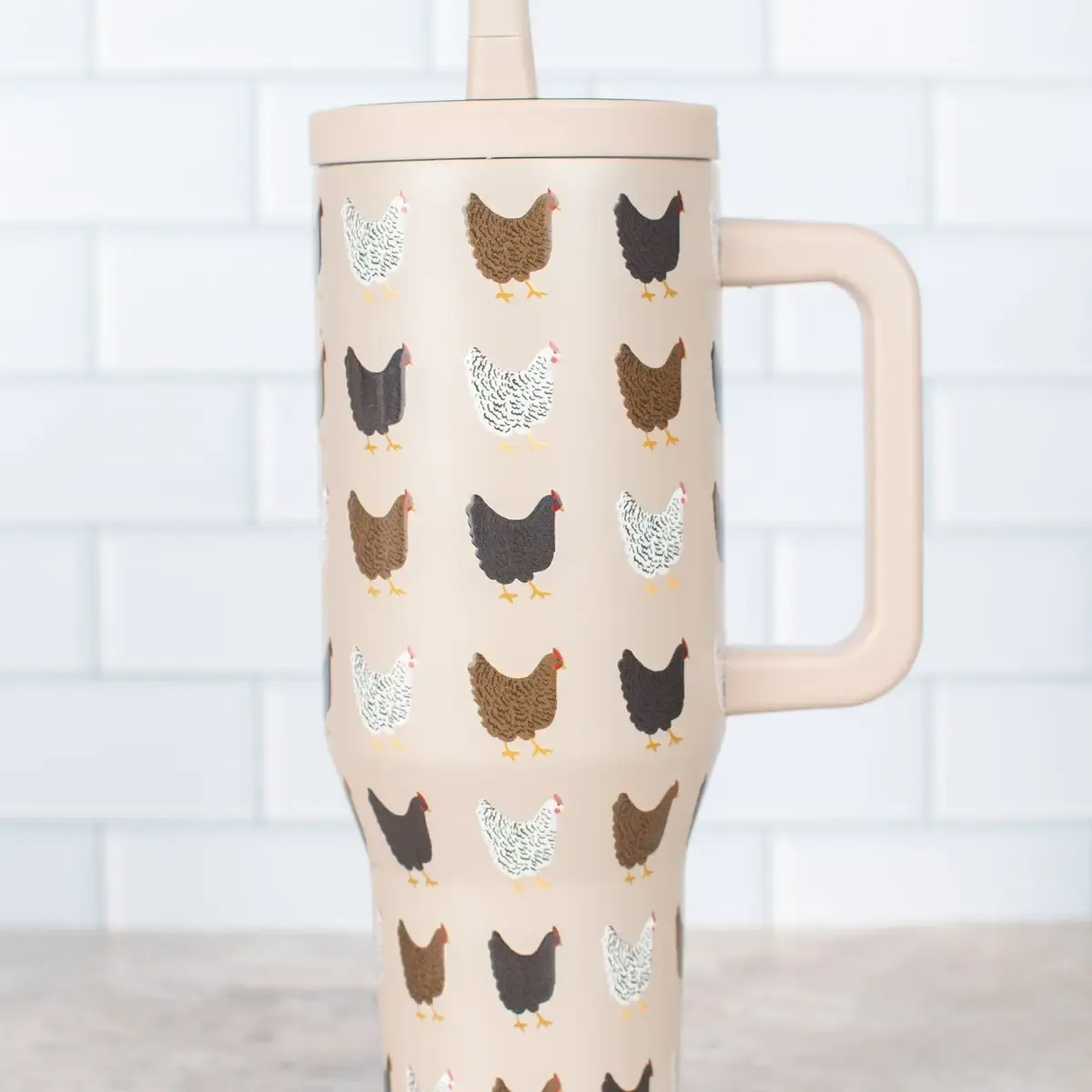 Backyard Chicken 40oz Water Tank Tumbler
