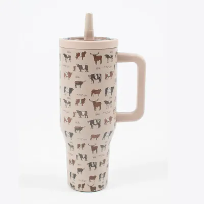 Vintage Cattle 40oz Water Tank Tumbler