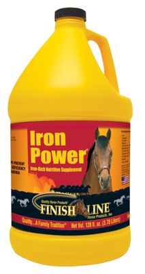 Finish Line Iron Power Nutritive Horse Supplement  128 Fl. Oz