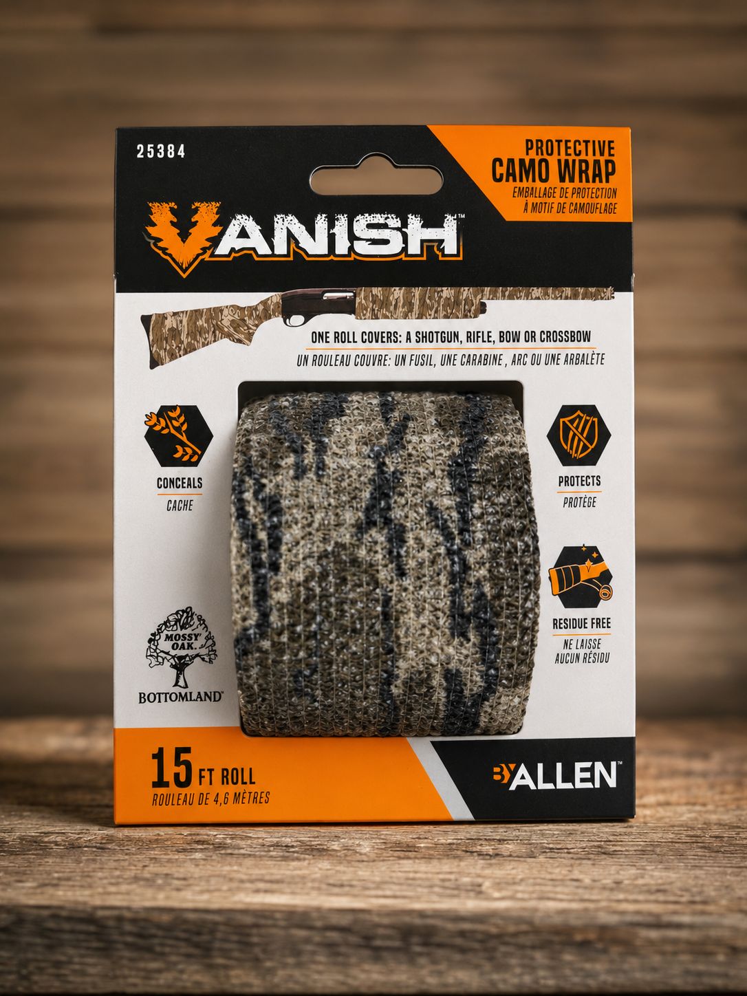 Mossy Oak Bottomland Camo Wrap, 15' Roll