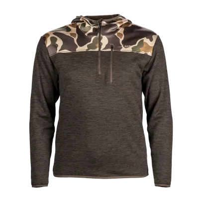 Habit Men’s Mountain Hemlock Quarter Zip Fleece Pullover turkish coffee