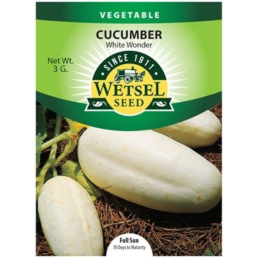 Wetsel Seed™ White Wonder Cucumbers - 3g Packet