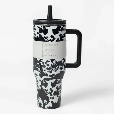 Cow Print 40oz Water Tank Insulated Spill Proof Tumbler