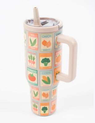Garden Seeds 40oz Water Tank Tumbler