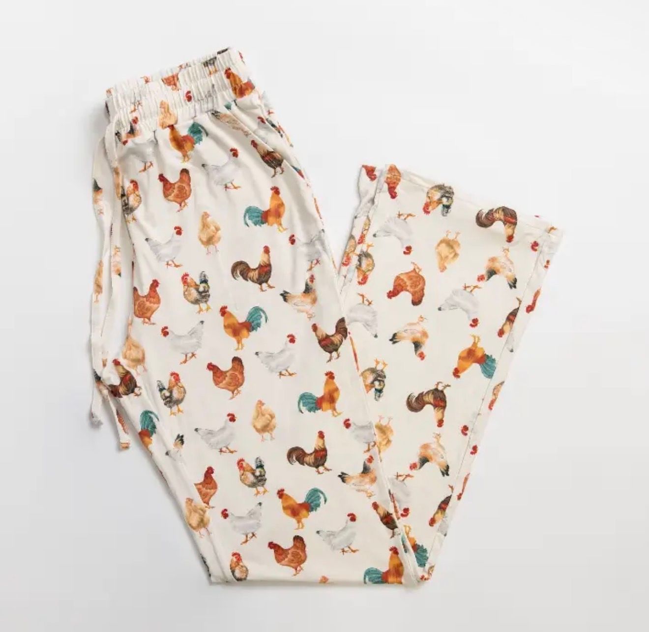 Chicken Bamboo Pajama Lounge Pants (Adult), Size: Large