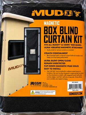 Muddy Universal Box Blind Magnetic Window Curtain Kit