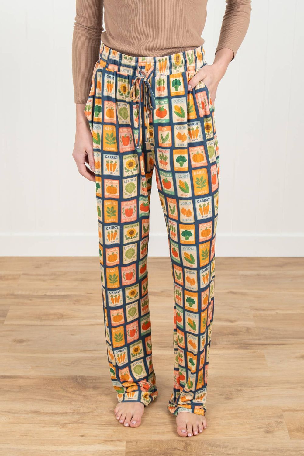 Garden Seeds Adult Bamboo Pajama Lounge Pants, Size: XL