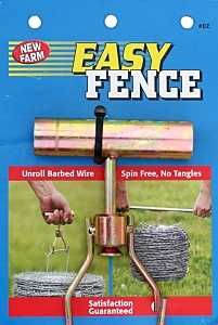 New Farm EZ Wire Unroller, For: 15-1/2 ga Wire, Hi-Tensile Barbed Wire