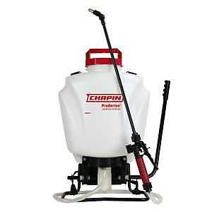 Chapin 61800 Backpack Sprayer, 4 gal Tank, Poly Tank