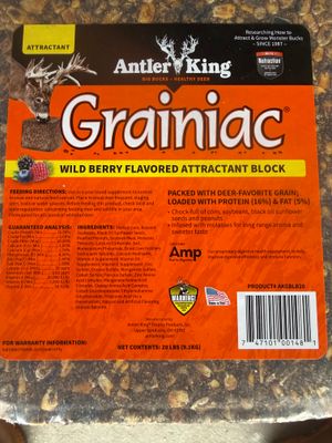 Wild Berry Flavored Grainiac 20lb Deer Block