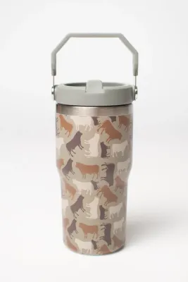 Cow Camo™ 20oz Kids Bucket Handle Tumbler