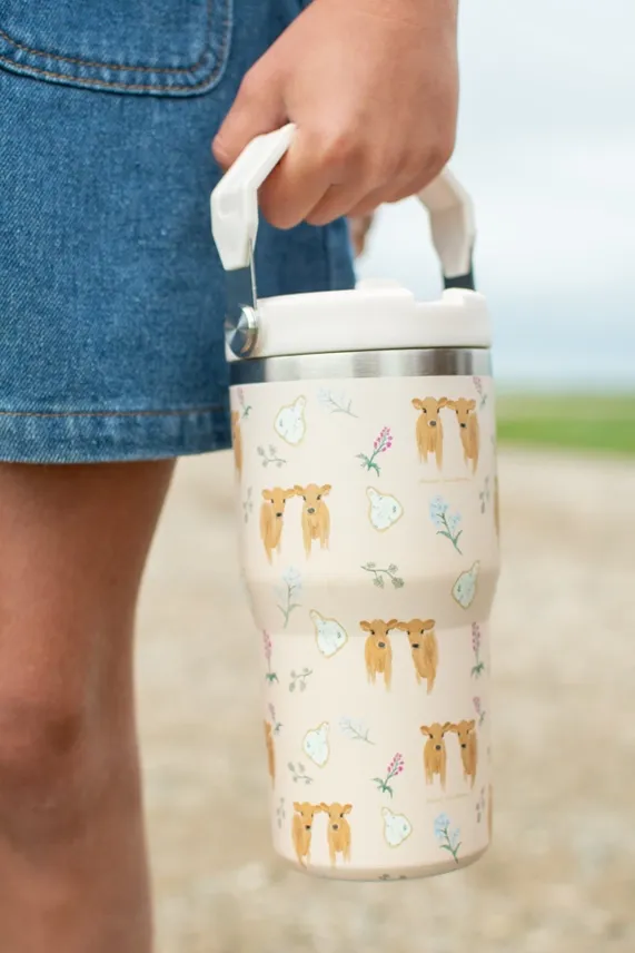 Jersey Calves 20oz Kids Bucket Handle Tumbler