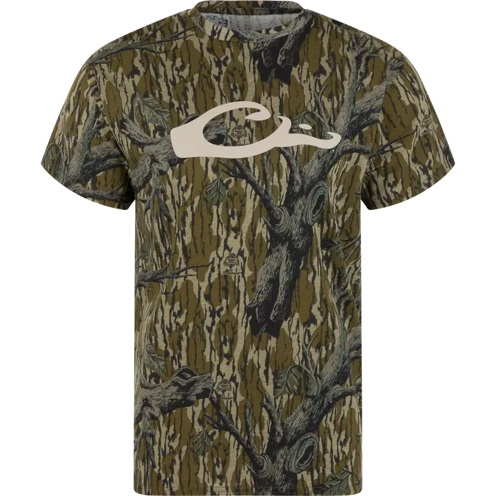 Drake Heathered Graphic Logo, Color: OG Treestand, Size: SML