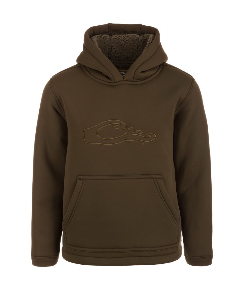 Youth Silencer Hoodie, Color: Green Timber, Size: SML