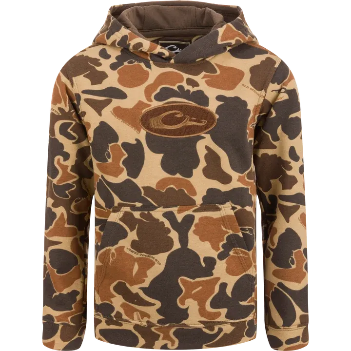 Youth Three End Old School Hoodie, Color: OS Timber, Size: SML