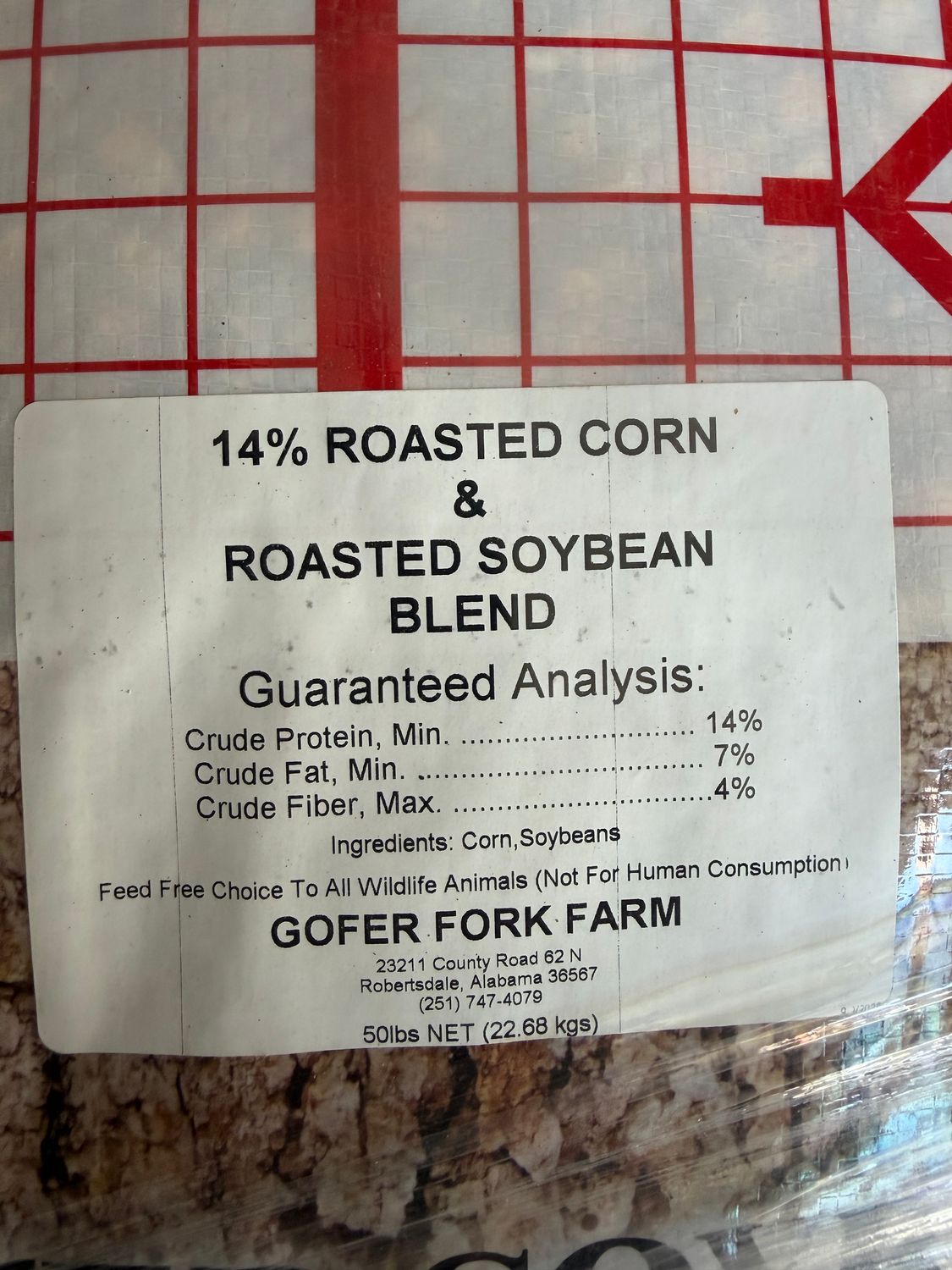 14% Roasted Soybean &amp; Roasted Corn 50Lb