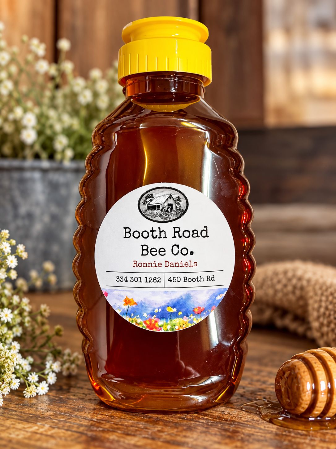 Booth Road Bee Co Honey, Size: 1Lb