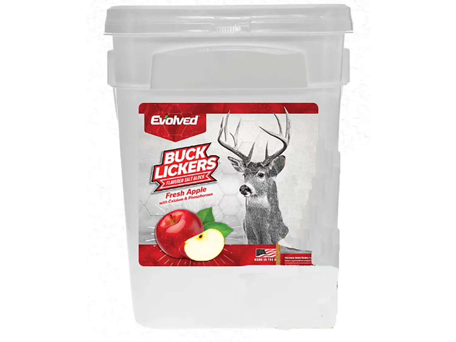 Evolved Habitats Buck Licker Apple Deer Attractant 30 lb Bucket