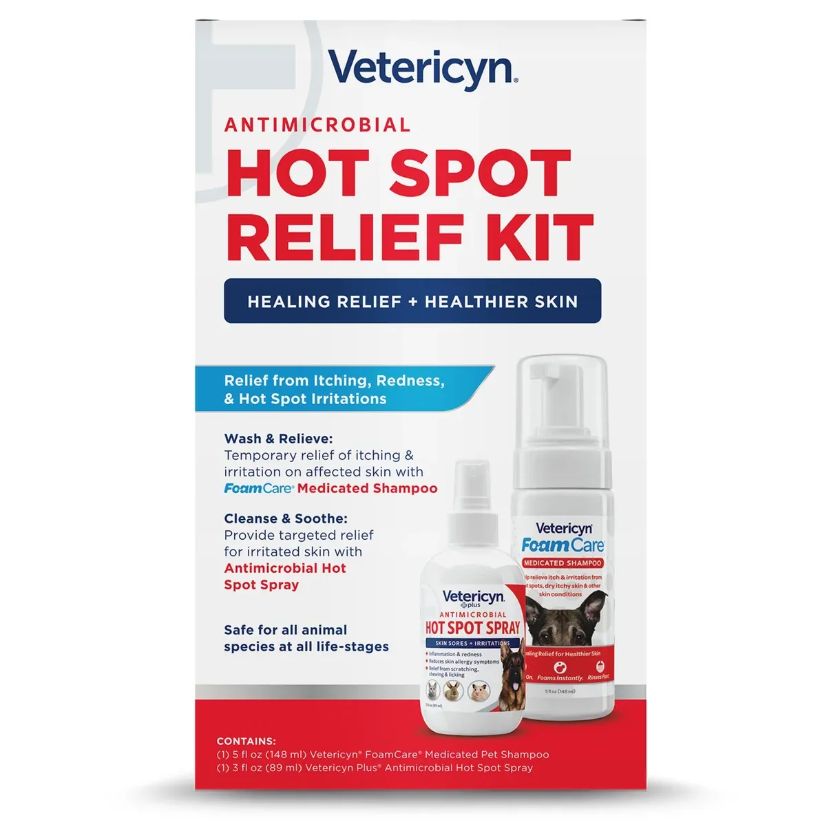 Antimicrobial Hot Spot Relief Kit