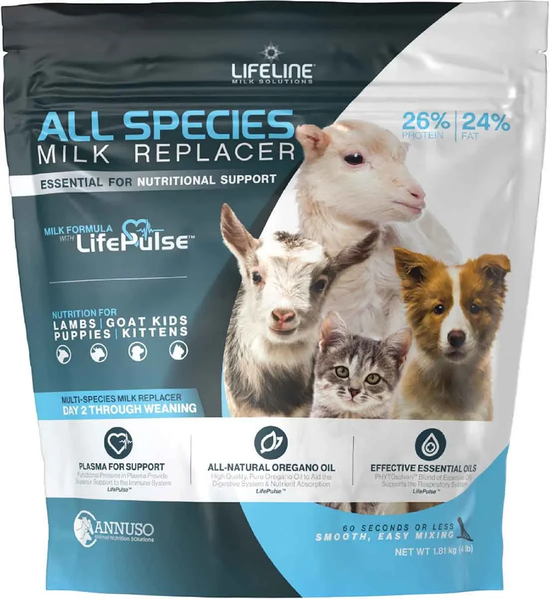 Lifeline All Species 26:24 Milk Replacer 4lb