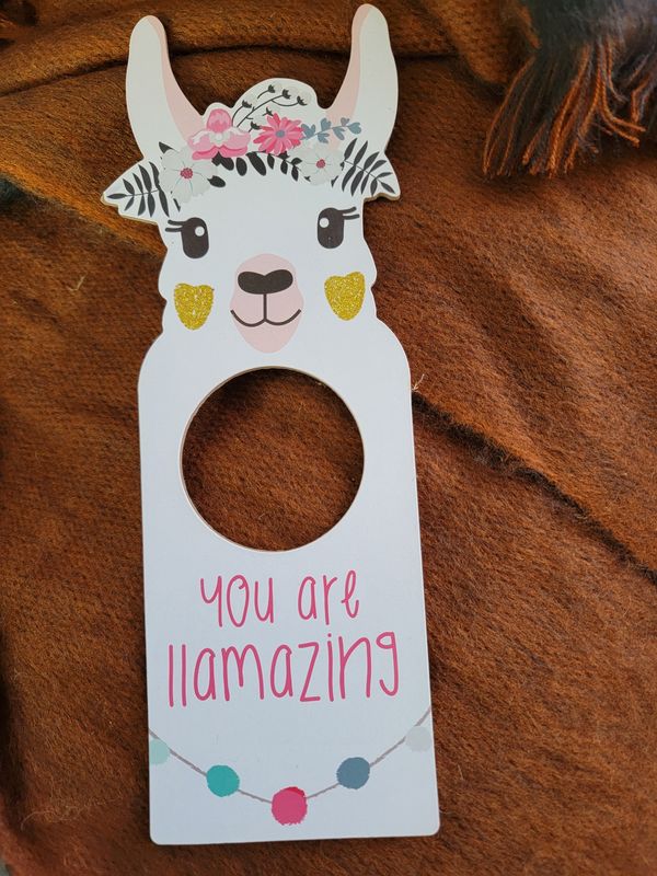 Llama Door Hanger