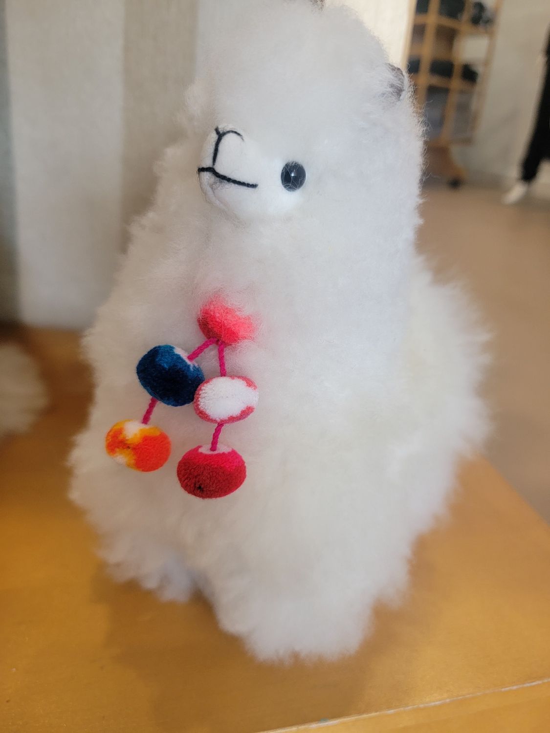 Alpaca with Tassels, Colour: White