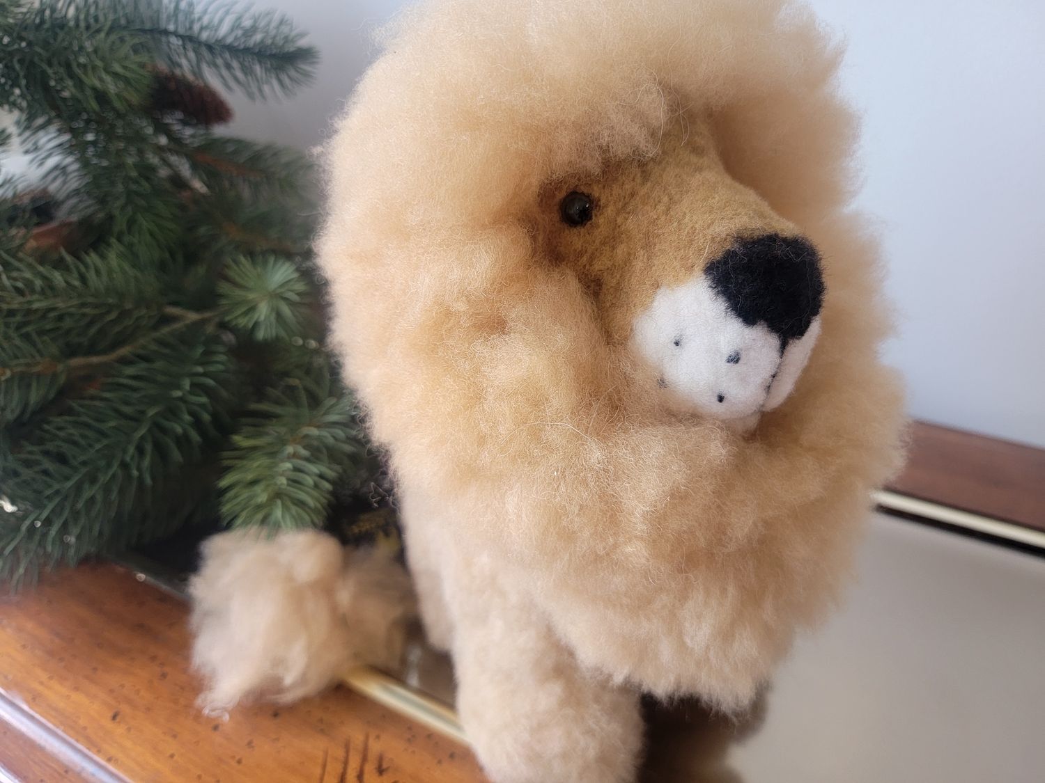 Alpaca Lion, Colour: Light Brown, Size: 10 inch