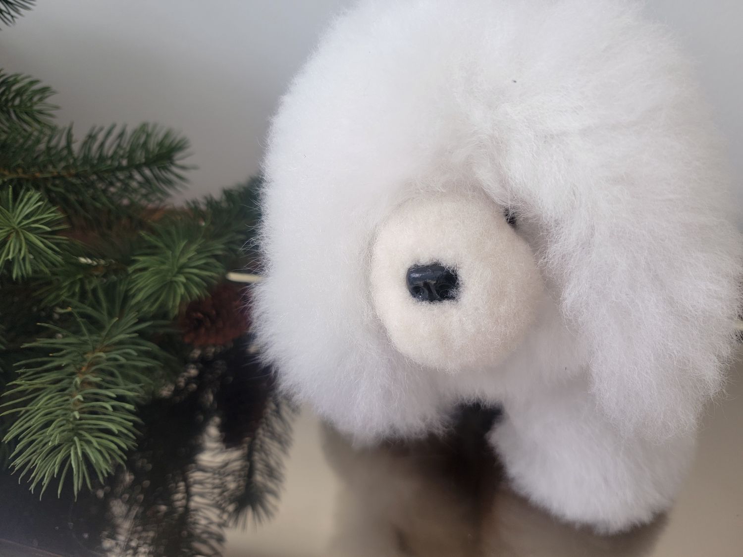 Alpaca Dog, Colour: White, Size: 8 inch