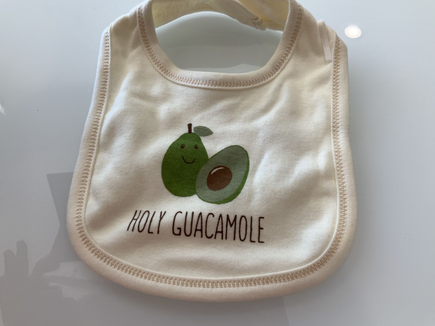 Organic Cotton Bib, Flavor: Holy Guacamole