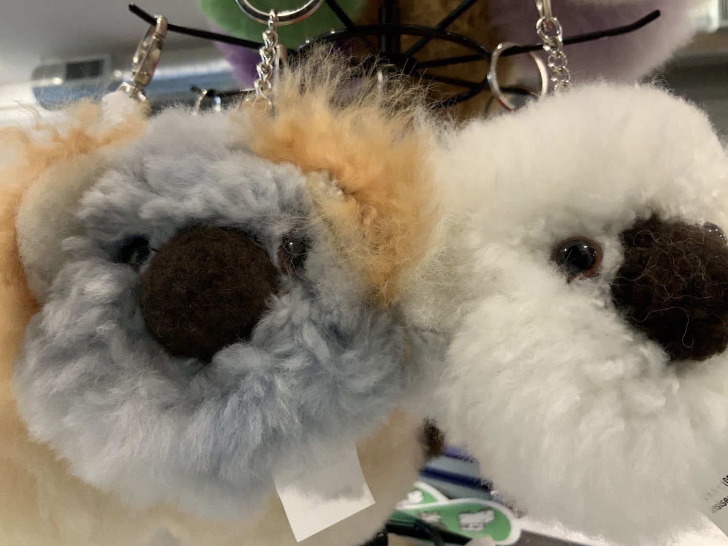 Alpaca Koala Head Keychain
