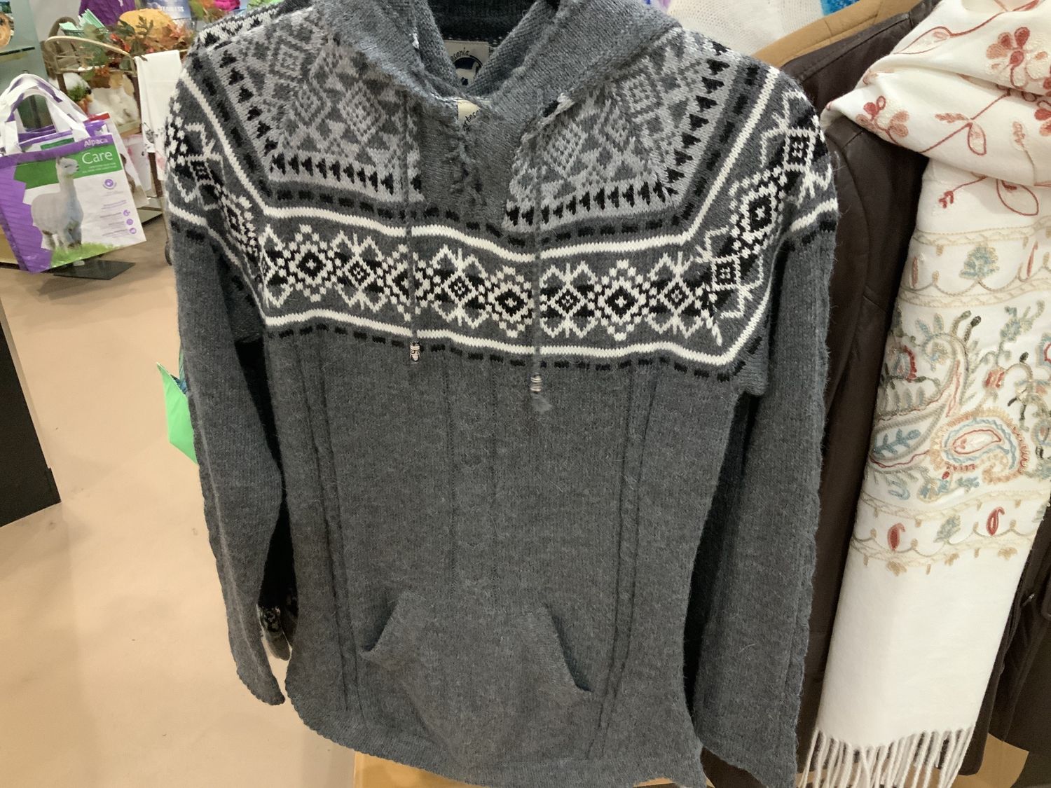 Sweater Alpaca Women’s, Color: Grey