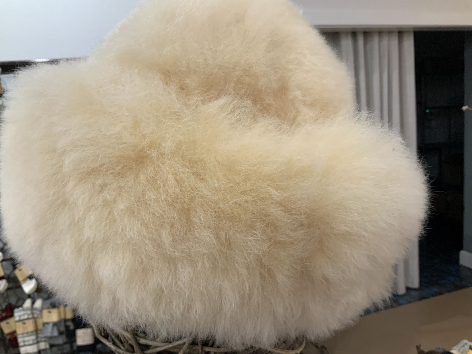 Hat Fur, Color: Fawn, Size: Small