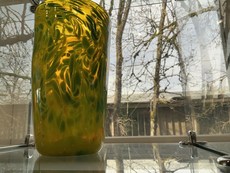 Glass Art Vase