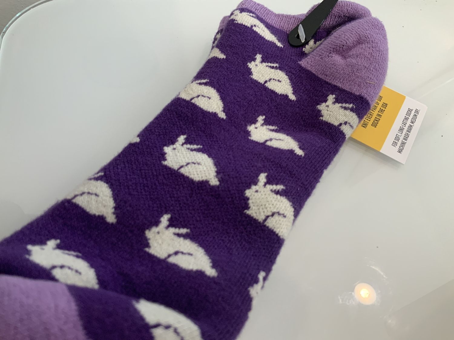 Organic Cotton Socks Bunny, Size: Medium