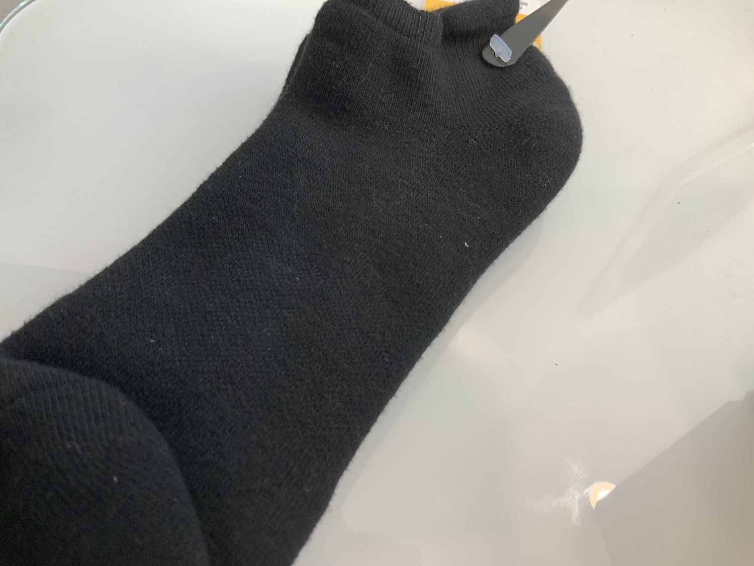 Organic Cotton Sock Solid, Color: Black, Size: Medium
