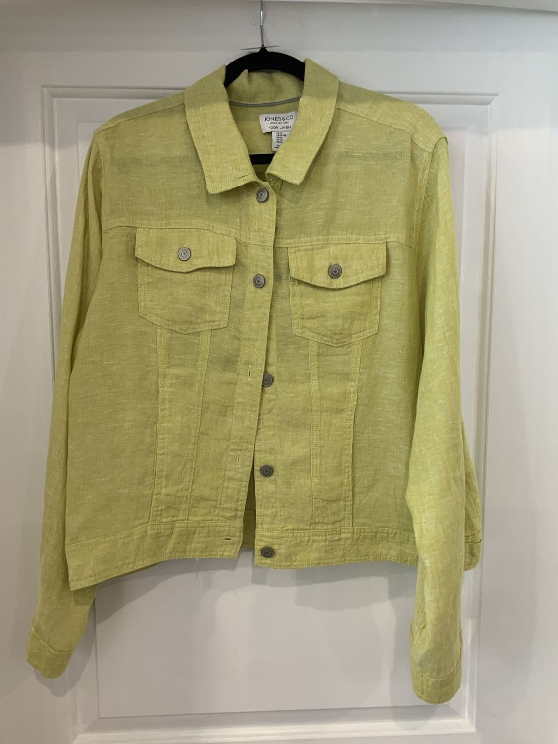 100% Linen Jackets, Color: Lime Green, Size: Large