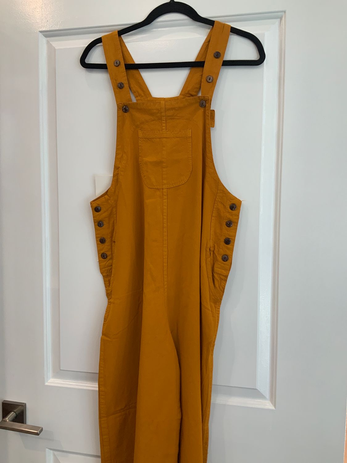 100% Cotton Overalls, Color: Mustard, Size: S