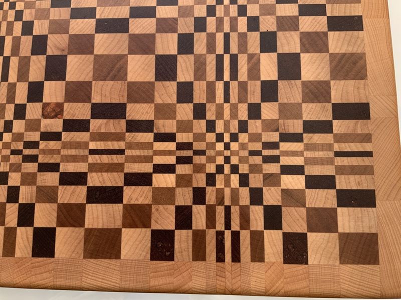 Wood Cutting Board - Interlocking Circles