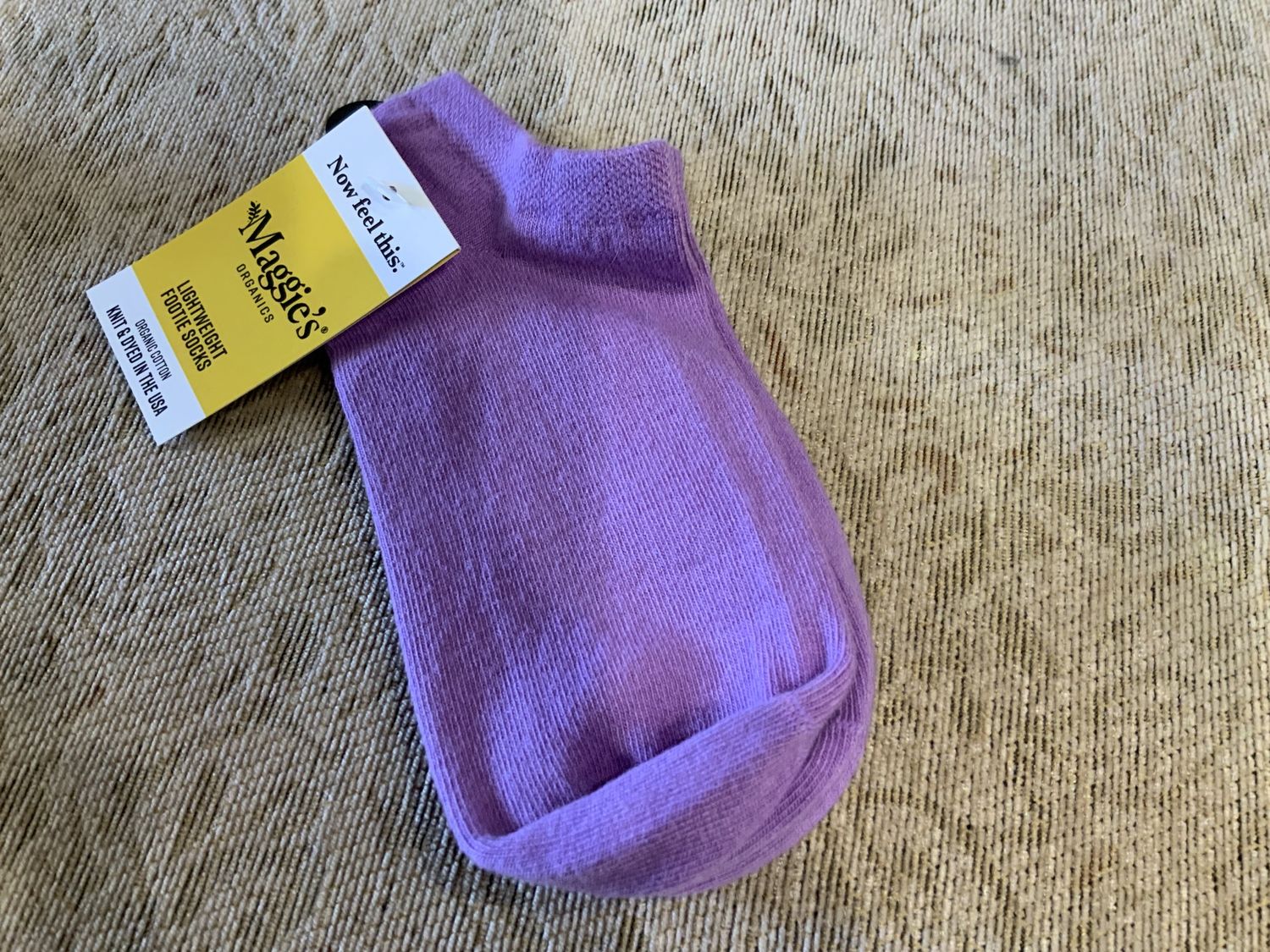 Lightweight Footie Socks, Color: Purple, Size: Medium