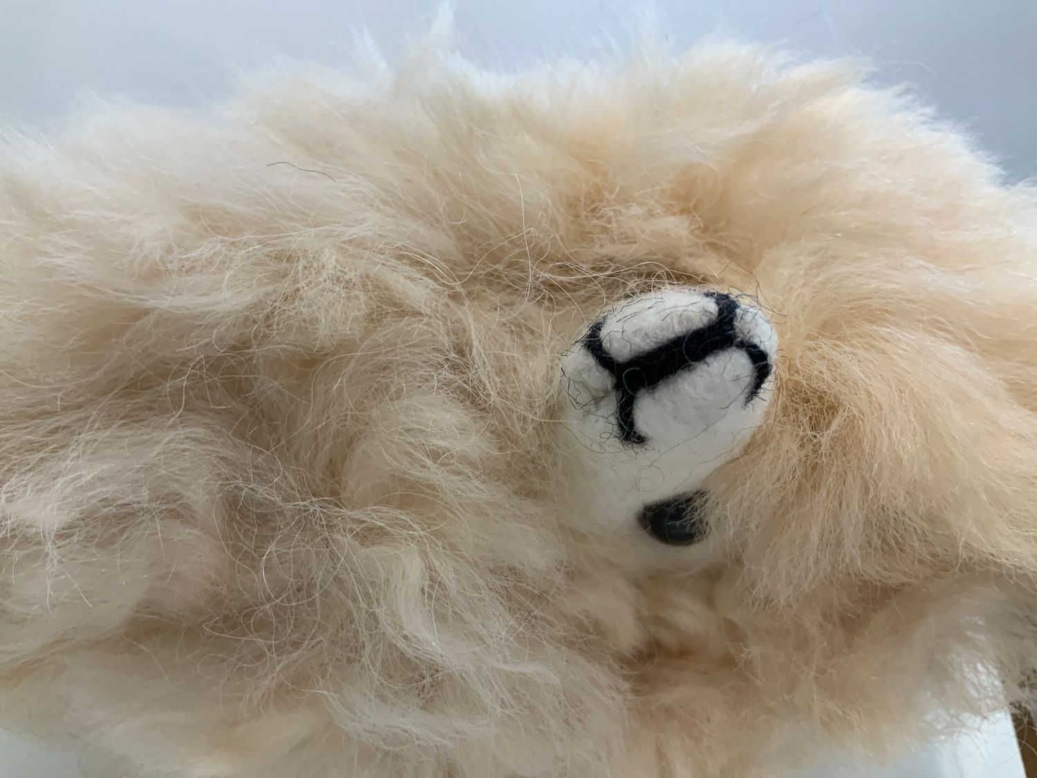 Alpaca Head Keychain from Alpaca Life Alpaca Head Keychain from Alpaca Life, Color: Cream, Size: Medium