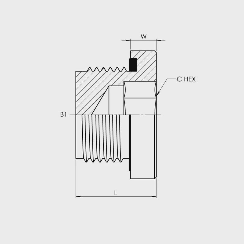 MMORB Hollow Hex Plug 8555-HHP