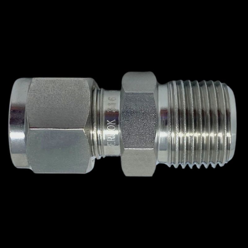 SMC Straight Tube x Male NPT Adapter