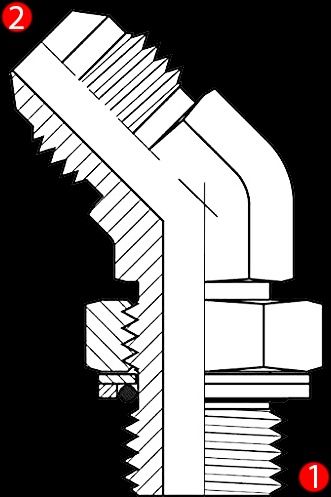 MALE JIC - MALE METRIC PORT 45 (14JH)