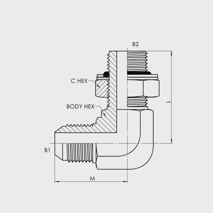 MJ-MBSPPAORB 90° Elbow (7202) (19JG)