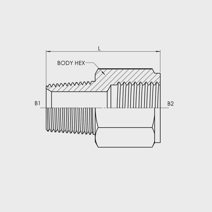 MALE PIPE - FBSPP STRAIGHT (7033) (50NB)