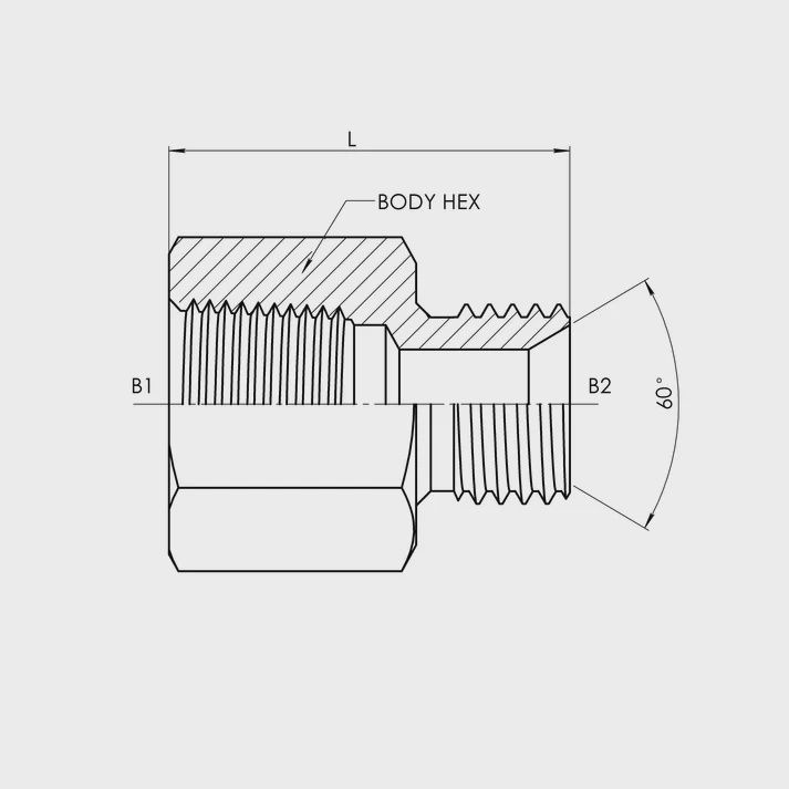 FEMALE PIPE-MBSPP STRAIGHT (7042) (50BN)