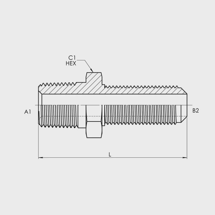 MP-MJ BULKHEAD STRAIGHT STAINLESS (SS2706)