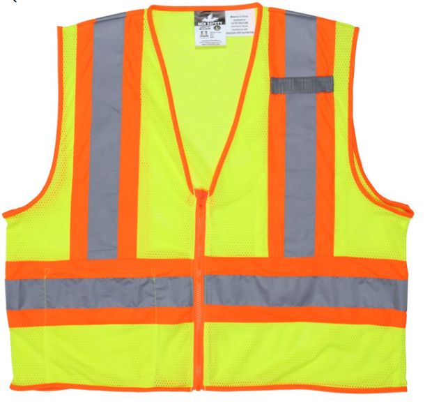 MCR SAFETY HI-VIS SAFETY VEST