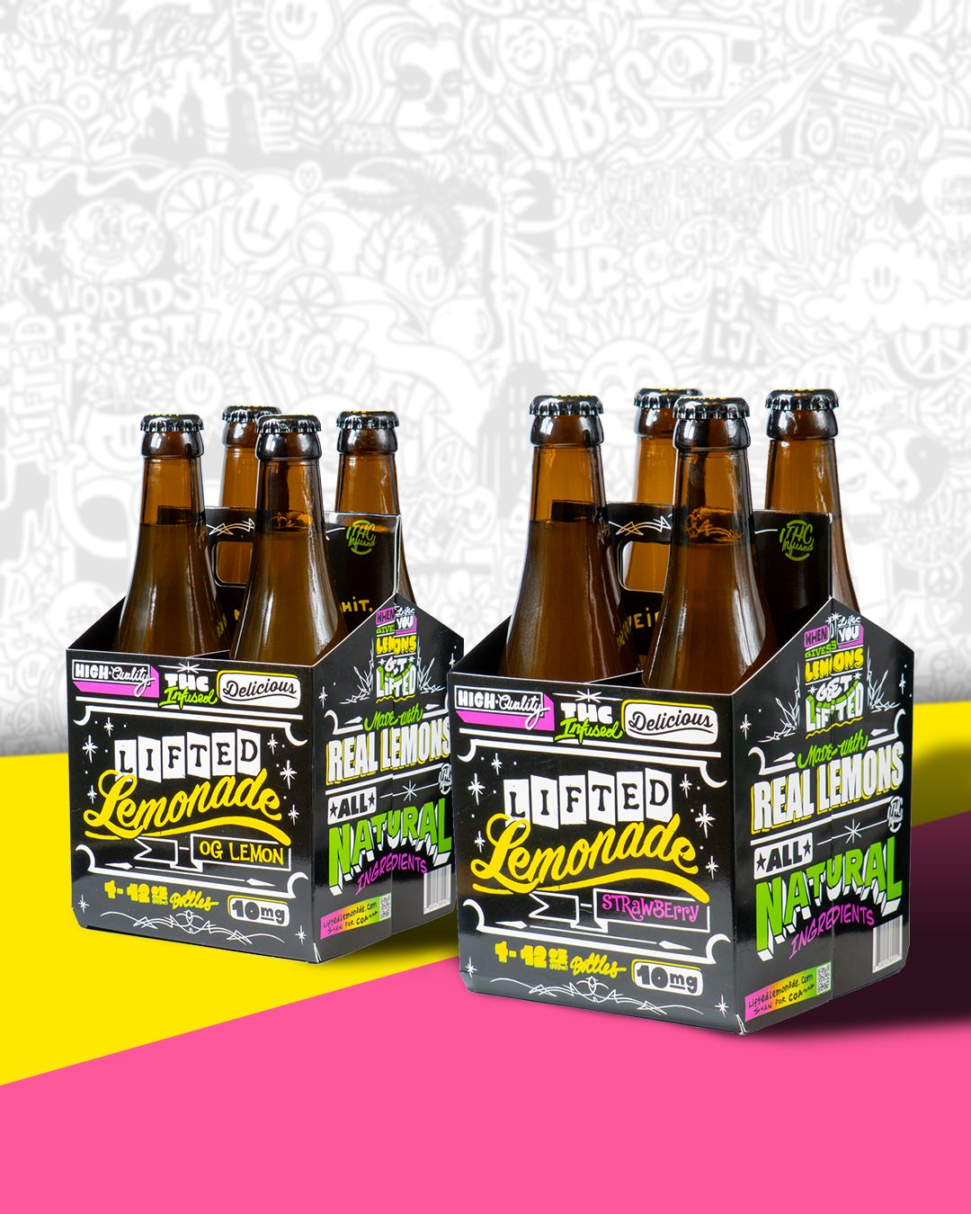 Strawberry/Lemon 10mg Bundle - 8 Pack