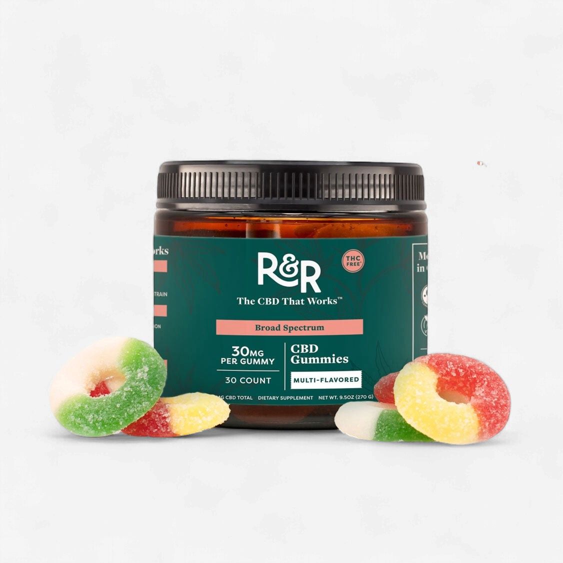 Multifunctional 30mg Broad Spectrum CBD Gummies